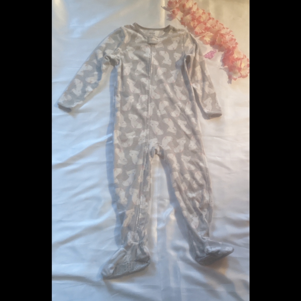 Carter's Child of Mine girls blanket footed pajamas size 5T